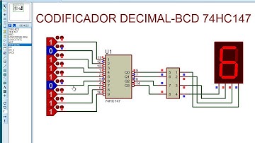 CODIFICADOR DECIMAL-BCD 74HC147 CON PRIORIDAD / PROTEUS
