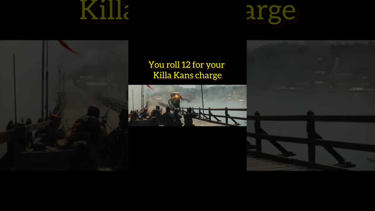 Вы бросаете кубик, чтобы получить 12 для атаки Килла Канов 😂 