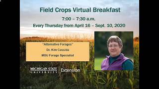 Field Crops Virtual Breakfast: Alternative Forages