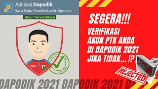 CARA VERIFIKASI AKUN PTK DAPODIK 2021 | BERHASIL 100%?!