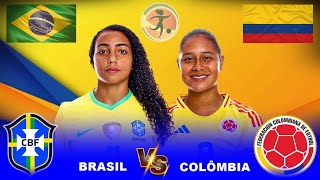 BRASIL X COLÔMBIA | FASE FINAL | 3ª RODADA | CONMEBOL FEMININA SUB20 2024