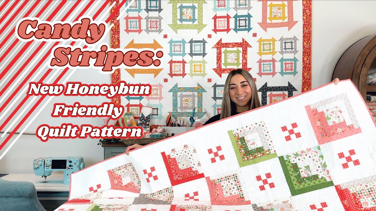Candy Stripes: новый узор для лоскутного одеяла с рисунком медового пудинга