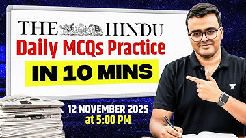The Hindu Daily MCQs Practice in 10 Mins (Hindi) for UPSC & All Competitive Exams | Atul Jain