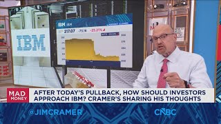 I'm too worried about these trends to say IBM's now safe to buy, says Jim Cramer