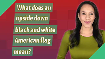 ¿Qué significa una bandera estadounidense negra con una franja azul?