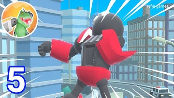 Mechangelion : Robot Fighting - Gameplay Walkthrough Part 5 Level 23 - 32 Beat Red Mecha iOS/Android