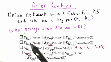 Onion Routing - Applied Cryptography