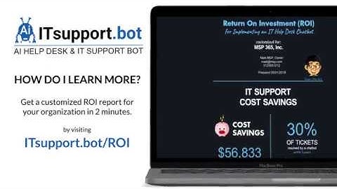 ITsupport.bot MSP Benefits of AI Help Desk integration with Kaseya RMM