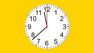 22 MIN   TIMER & ALARME   1080p   analog clock   BACKGROUND YELLOW  SIMPLE CLOCK screenshot 4