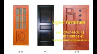 Door Design In Wood In Sri Lanka Waduge Furniture Youtube