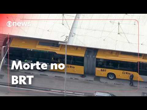 Passageiro morre baleado dentro de ônibus do BRT durante operação policial perto da TransOlímpica