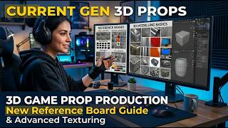 Current Gen 3D Game Prop Production | Block out, Reference Board & Modelling Basics (Beginner Guide)