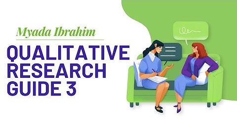 Qualitative Research Guide 3 : In-Depth Interviews "IDIs"