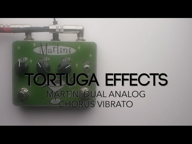 Tortuga Effects Martini™ Dual Analog Chorus Vibrato Guitar Effects