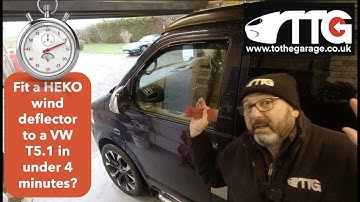 `HEKO window wind deflectors for my VW T5.1 Camper van.  Why to fit, How to fit, how long to fit