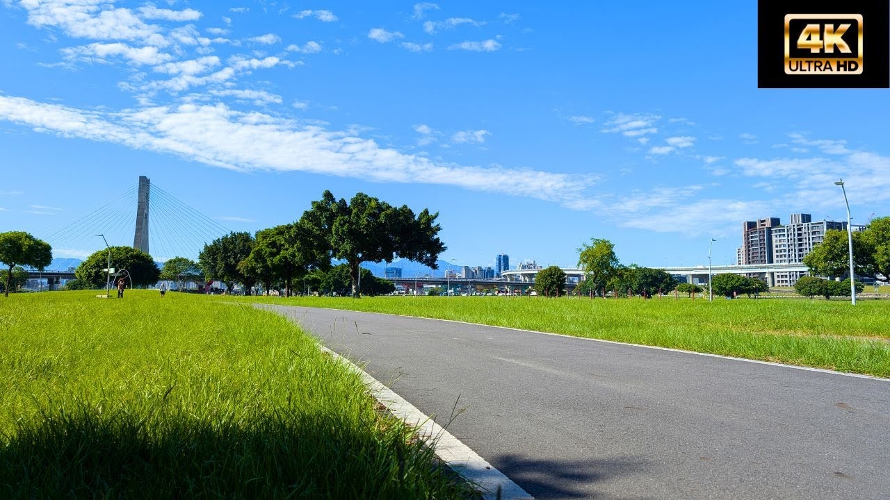4K HDR Bicycle Tour POV - The Biggest Park In Taipei