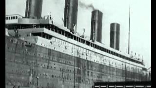 Titanic setting sail from Southampton