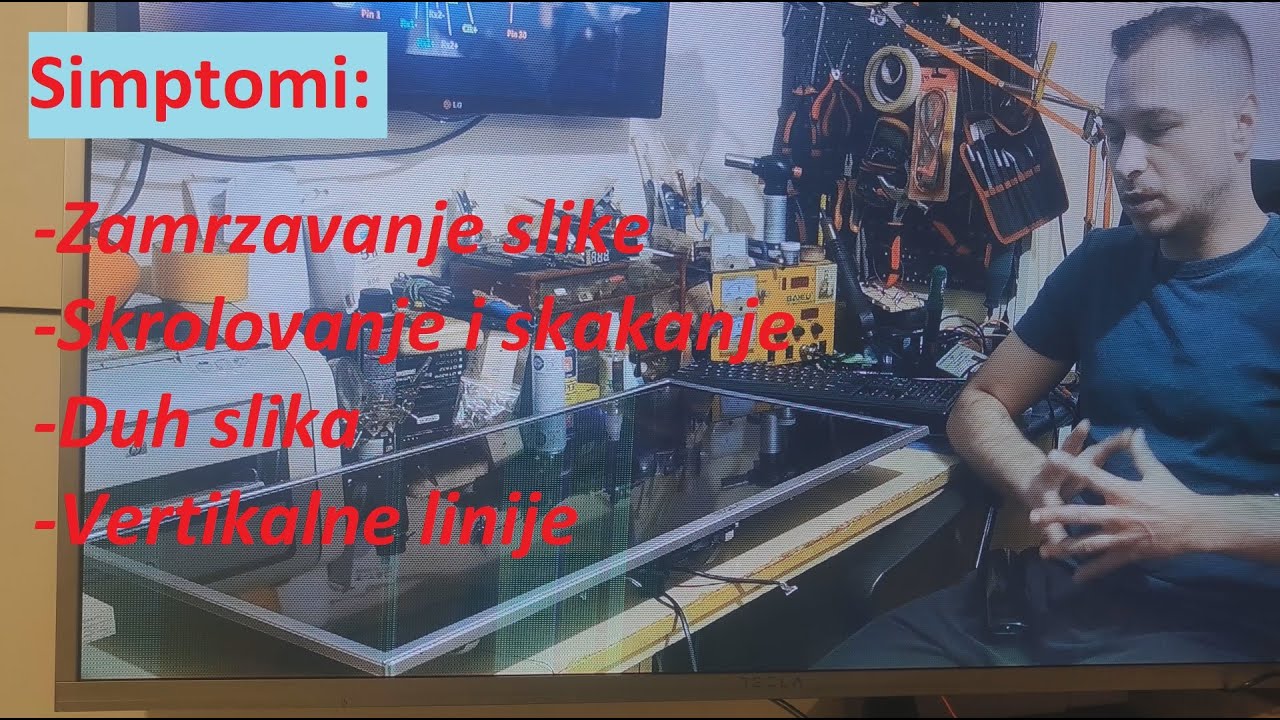 Popravka led TV-a kome slika: Zamrzava na par sekundi, skace-skroluje, duh slika i vertikalne linije
