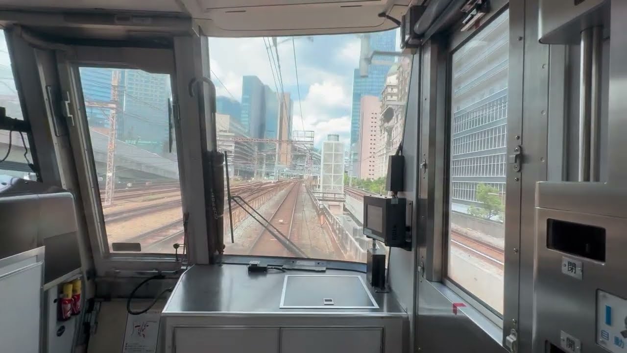 大和路快速西九条大阪方面行き天王寺〜大阪間の前面展望動画