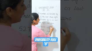Divisibility rule of 8 - Check last 3 digits ✨