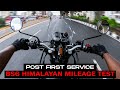 Royal Enfield Himalayan BS6 MILEAGE TEST (After First Service)