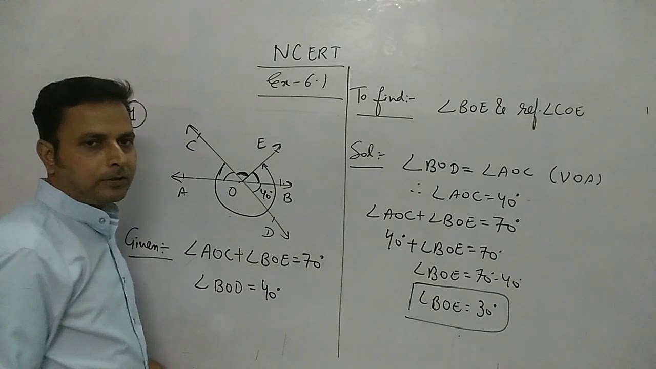 class 9 Maths chapter 6 (lines and angles) lecture 1 - YouTube