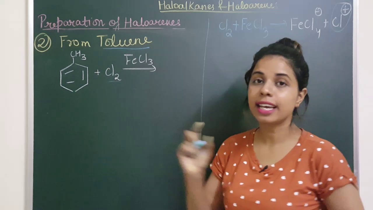 6.preparation of haloarenes |haloalkanes and haloarenes|