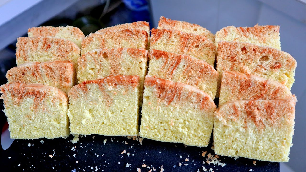 BUATNYA CUMA BUTUH WAKTU 1 JAM dan 4 bahan doang !! RESEP SIMPLE DAN MUDAH BUAT KUE BOLU MEKAR JUMBO