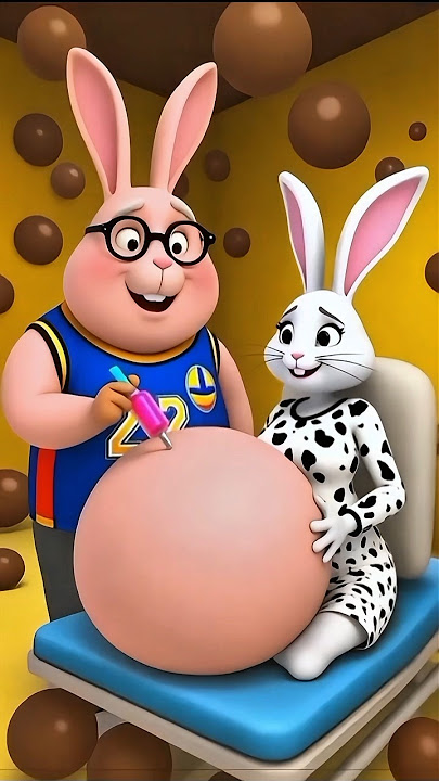 ❤Evolution of animal: rabbit doctor with pregnant woman in hospital room #shorts