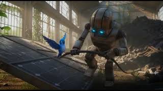 Terk Edilmiş Fabrika Şehrin Uzağında, Eski Bir Metal Yığınının Içinde Unutulmuş Bir Robot