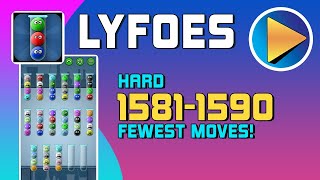 Lyfoes Hard Levels 1581 to 1590 Walkthrough [100% Perfect!]