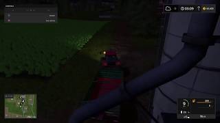 Farming Simulator 17 bringing corn to maplefield mill by train from silo