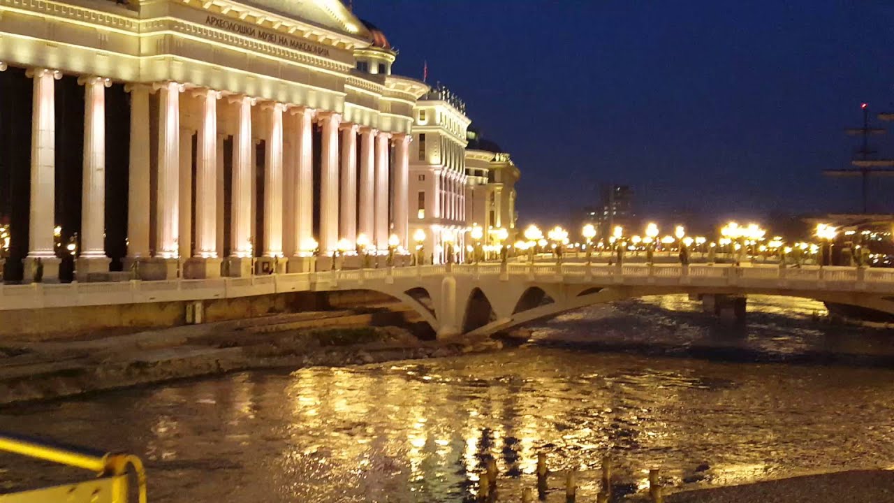 Skopje by night TravelwithHugoF YouTube