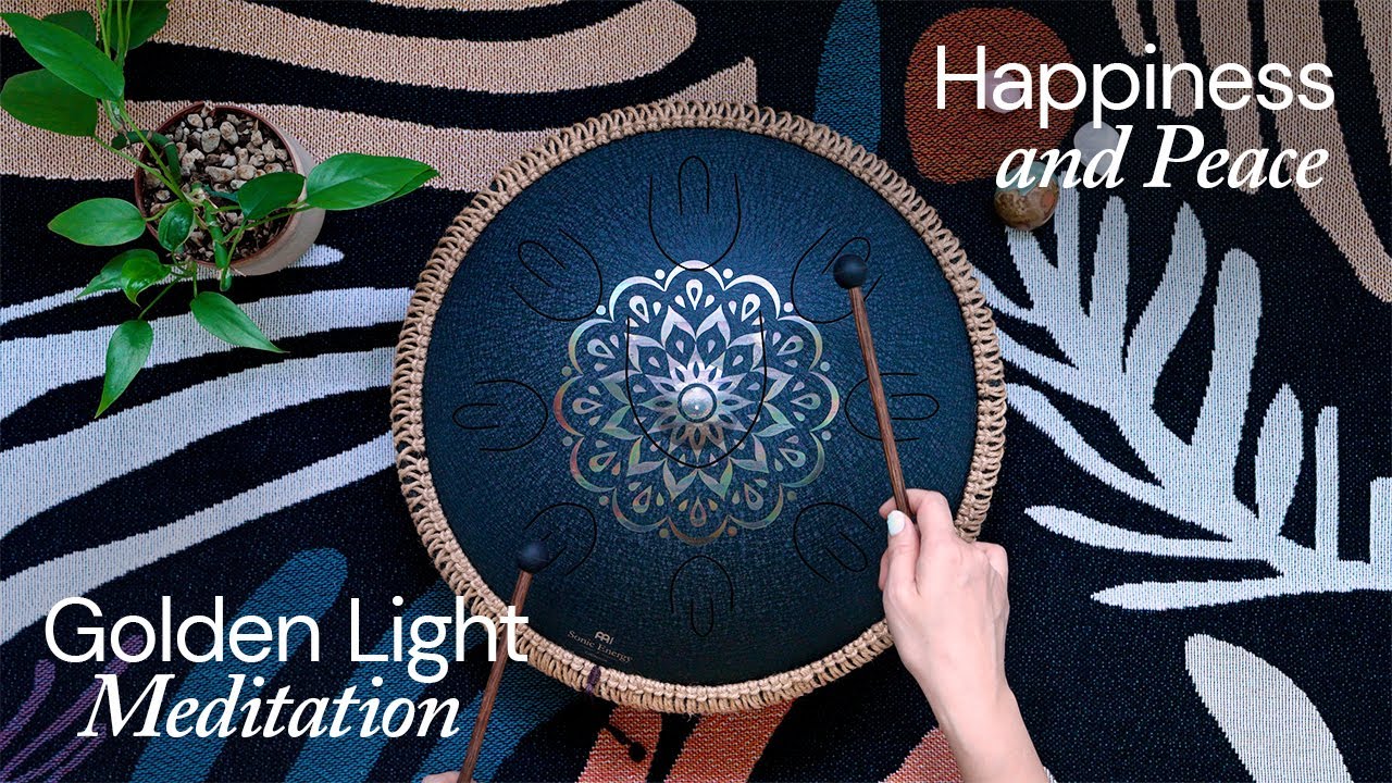 Golden Light Meditation | Sound Healing for Happiness and Peace - YouTube