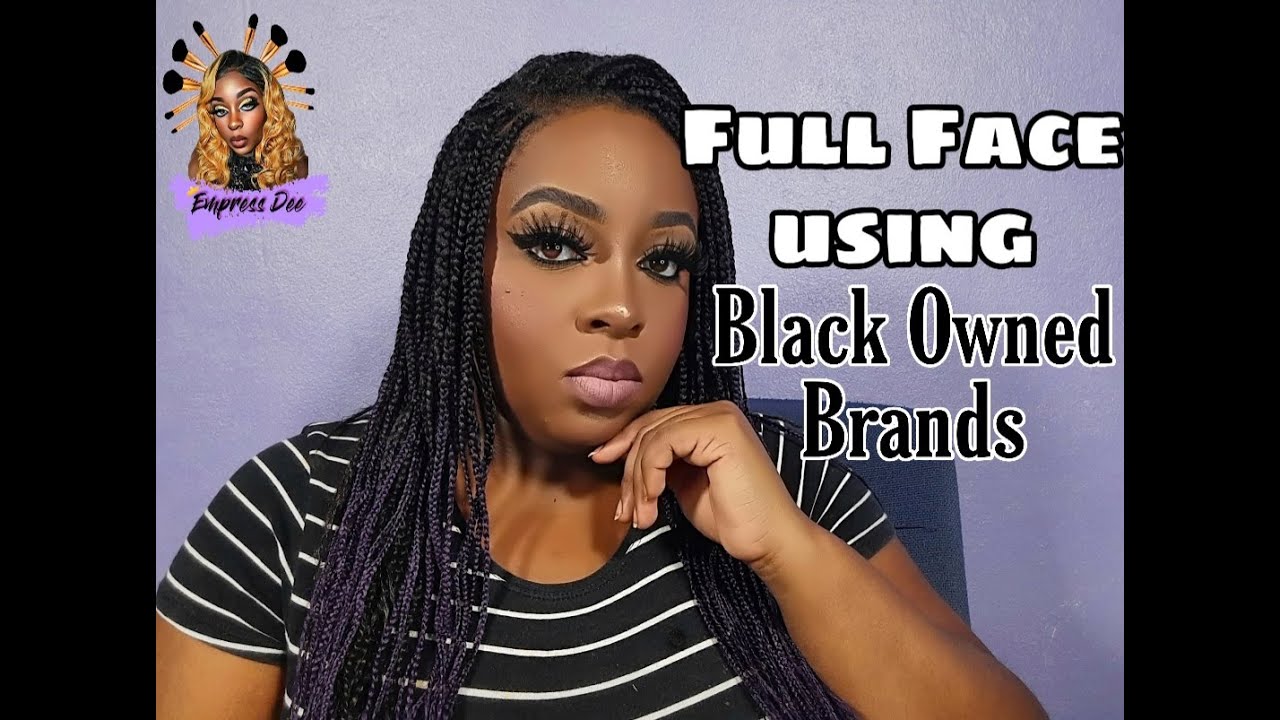 Full face using Black Owned Brands| Natural beat Makeup tutorials