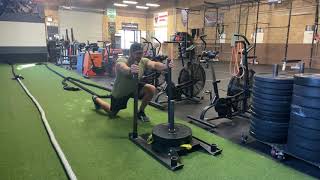 Lunging Sled Push