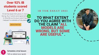IB TOK Essay 2025- All models are wrong