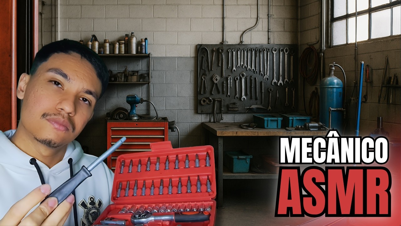 ASMR ROLEPLAY MECÂNICO - Te ensinando a trabalhar na oficina (PT-BR)