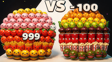 SNACK RUN vs FOOD RUN ∞ ASMR Challenge – Crowd Merge Math Run Gameplay | Android iOS Walkthrough ER2