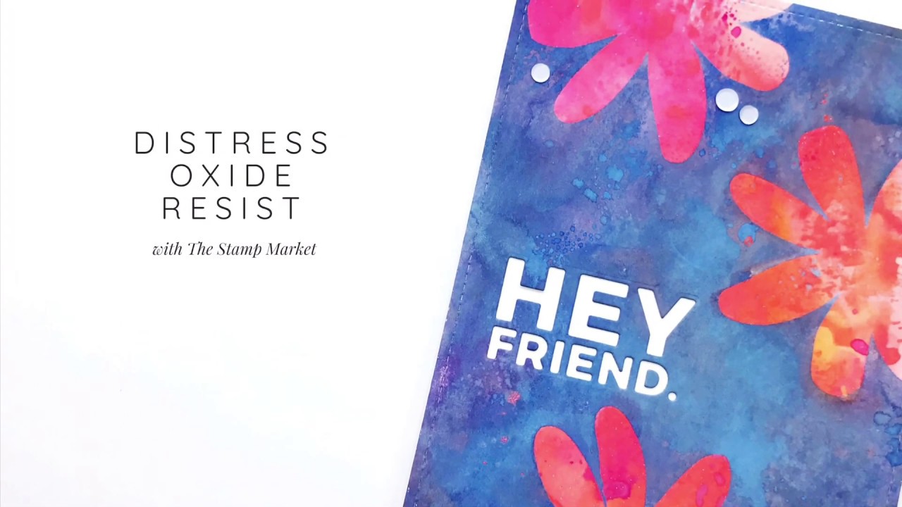 Layered Distress Oxide Resist - YouTube