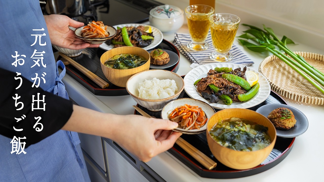 # 155 元気が出る焼肉定食｜爽やかアジの梅ちらし寿司｜レアチーズケーキ【暮らしと食のvlog】Yakiniku set