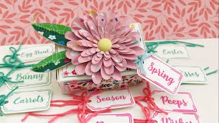 Details Spring Tag & Flower Box | Bunny Shaker Box | Flower Boxes | ft. ScrapDiva Designs Update