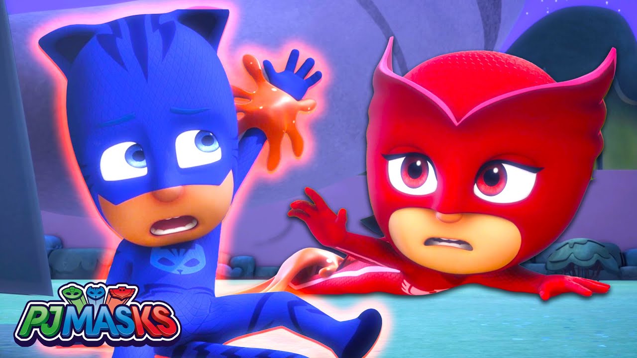 A Sticky Situation for Catboy & Owlette - Slime TRAP!  | PJ Masks Full Episodes | Cartoons for Kids