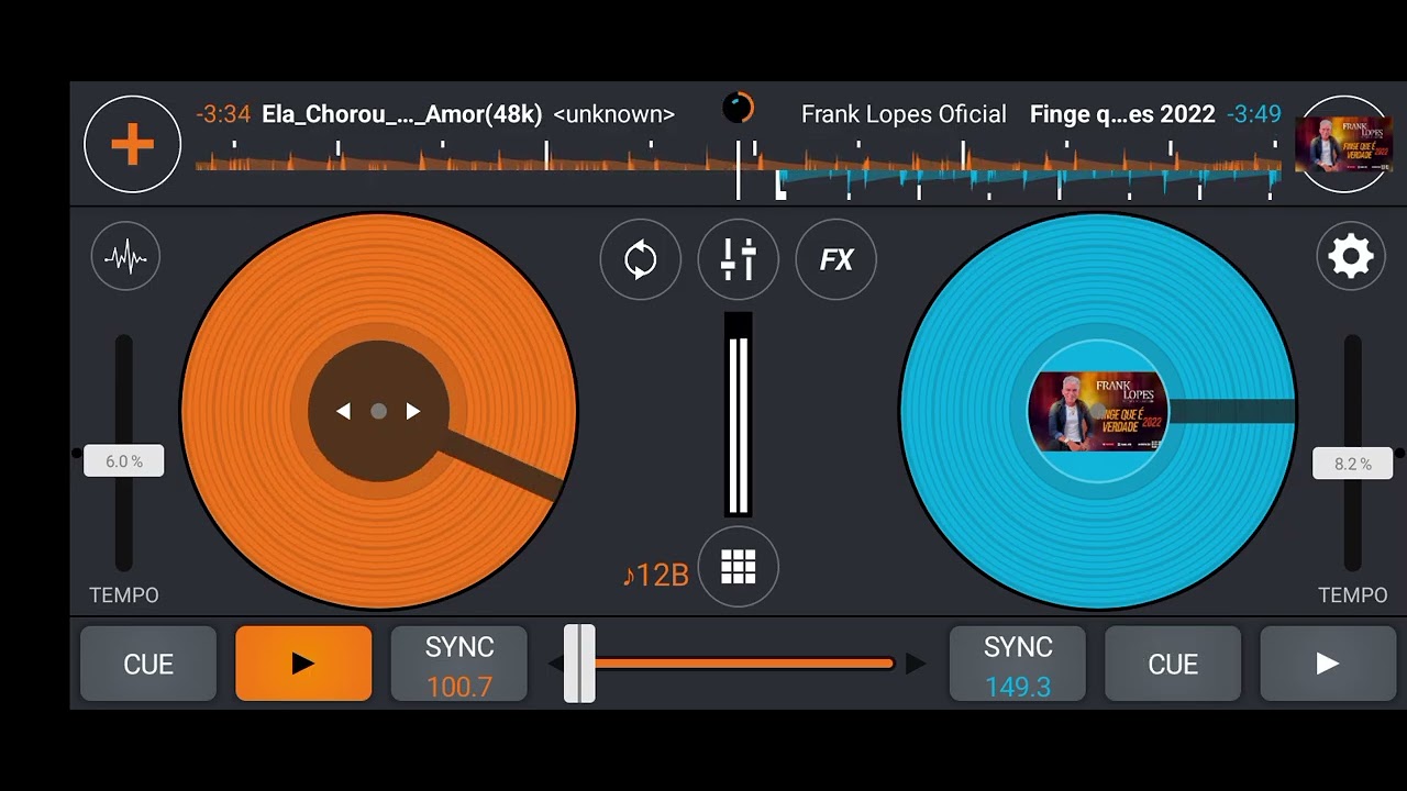 Tocando um pouquinho no DJ cross