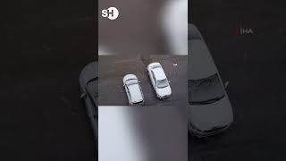 Erzurumda Mayis Ayinda Lapa Lapa Kar Yağdi