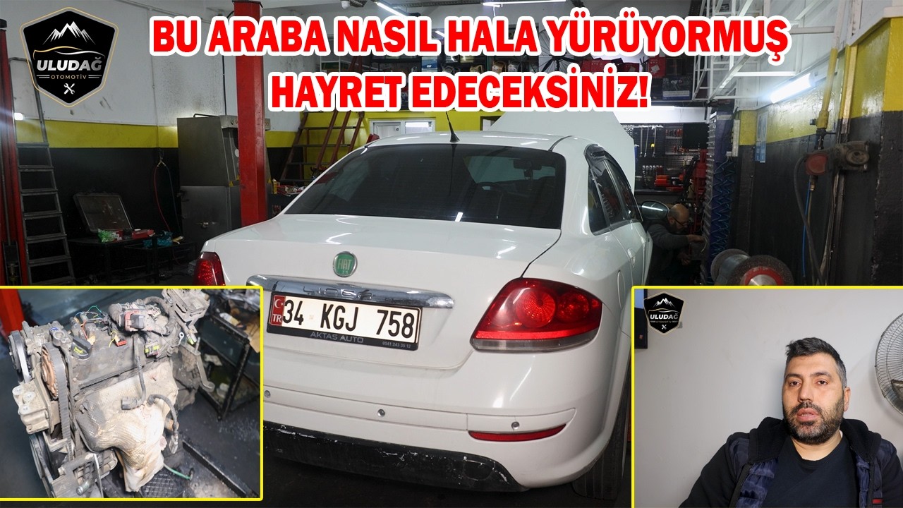 MOTOR YAPTIĞIMIZ ARABA ELİMİZDE PATLADI! (Fiat Linea 1.4 Sıfır Motor Rektifiye-Aşırı Yağ Yakıyor)