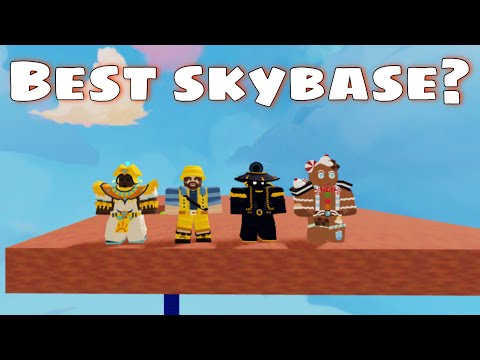 We built the best skybase in roblox bedwars!