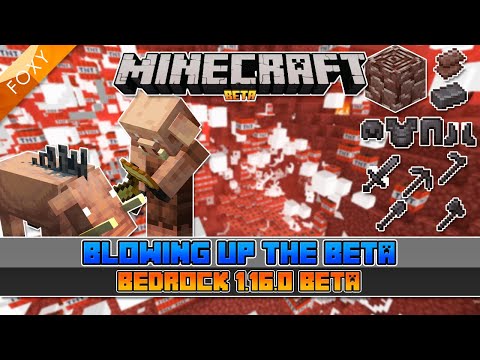 Thumbnail For I BLEW UP The Minecraft Beta | Minecraft Bedrock 1.16.0.51 | Minecraft Bedrock Edition Beta Testing