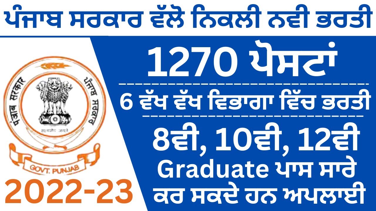 punjab govt jobs 2022,punjab jobs,Latest Punjab Recruitment 2022, Punjab jobs 2022,sivia job point