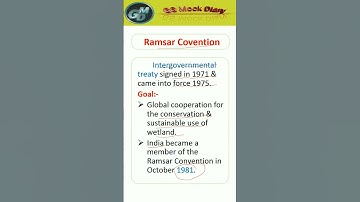 Ramsar Convention | Environment | Ramsar Convention & Montreux Record | UPSC | UPPSC #shorts
